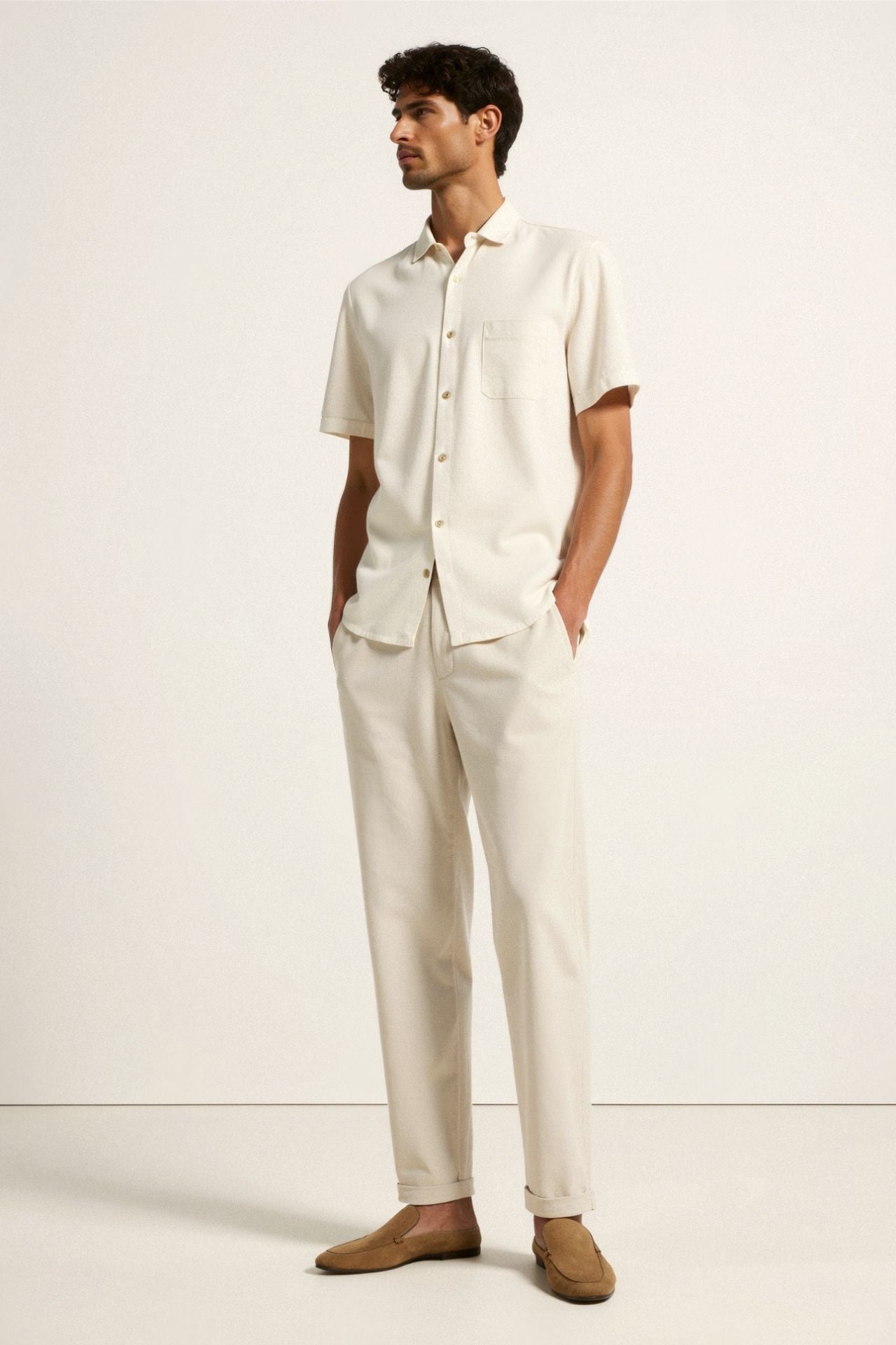 LINEA Regular Fit Linen Loose Pants
